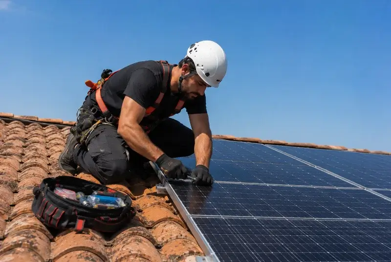 Maintenance et monitoring de panneaux solaires à Alban