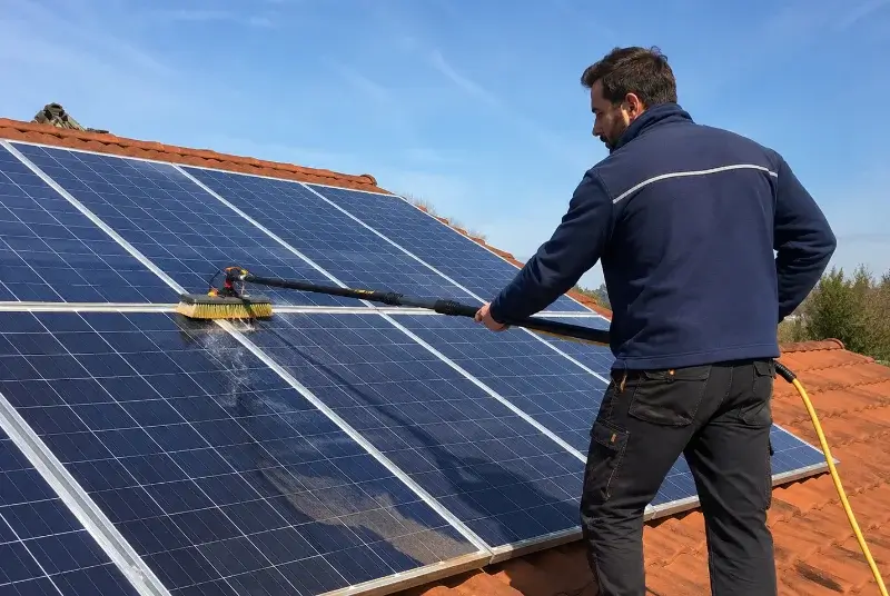 Nettoyage et entretien de panneaux solaires à Alban
